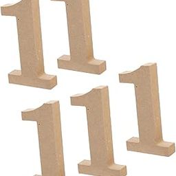 FOYTOKI 5pcs Wooden Number Decor Creative DIY Paper Numbers for Home Office and Party Decoration Durable Wooden Material for Long-Lasting Use-image-44