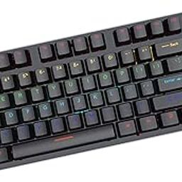 MERISHOPP USB 87 Keys Punk Wired Gaming Keyboard Splash-Proof Design Black|Computers/Tablets & Networking | Keyboards, Mice & Pointers | Keyboards & Keypads-18