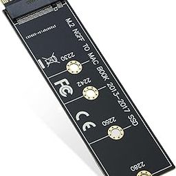 M.2 NVME SSD Convert Adapter Card for MaKBook Air Pro Retina (Year 2013-2017), NVME/AHCI SSD Upgraded Kit for A1465 A1466 A1398 A1502 - (Black)-11