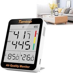 BRAINLE Temtop Air Quality Monitor - Advanced AQI Monitor for Home with PM2.5, Temperature, and Humidity Sensors - Portable AQI Monitor with Magnetic Mount, Dual Modes, Battery-Powered-13
