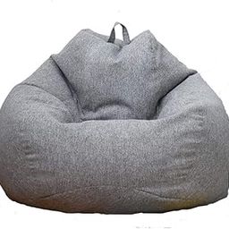 3nh Animal Storage Bean Bag Cover Storage Bag for Plush Toys Clothes - Gray, 60x75cm-image-8