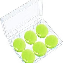 Soft Reusable Moldable Silicone Noise Cancelling Earplugs, Sound Blocking,Earplugs with Case for Swimming, Concert (Light Green (3 Pair))-picture-10