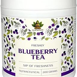 Blueberry Tea, Herbal Tea, Dried Loose Leaf, Caffeine Free Relieves Stress 200g-17