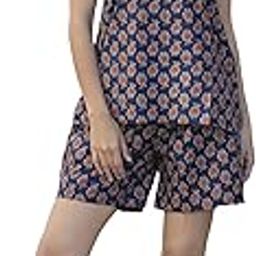 Women's Cotton Night Suit Set – Soft Half Sleeve Top & Printed Shorts for Comfortable Sleepwear & Loungewear | Stylish Summer Nightwear for Women-picture-4