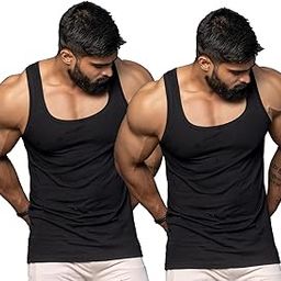 Men's Cotton Stringers Gym Tank Top Vest-picture-29