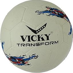 Vicky Transform France Football Rubber Moulded Stitched Butyl Bladders Soccer Ball for Seniors Beginners Recreational Training Matches - White, (Needle Included)-image-41