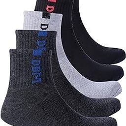 Athletic Ankle Socks Mixed Colours | Ribbed Design with Logo | Cotton Soft & Breathable-image-7