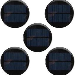 ERH India Mini Solar Panel 80MM 6v 60ma Round Shape Solar Cell for Science DIY Project kit-6