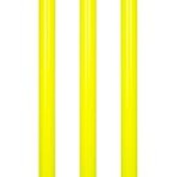 Boldfit Cricket Stumps with Stand Cricket Kit Plastic Wickets for Cricket Standard Wickets for Cricket Ground, Match, Tournament Stump with Stand & Bails- Fluorescent Green -Plastic Wickets Set-4