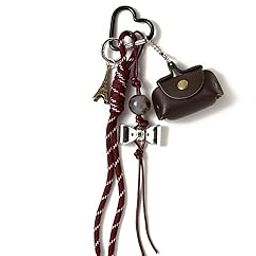 The Office Bag Charm - Brown | Key Ring for Handbags | keychain for girls cute |Aesthetic Phone charms Car Key chain | Travel Accessories | Ideal for Gifting-image-94