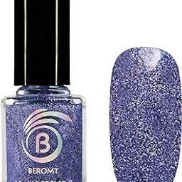 Beromt Night Sky Holographic Nail Polish, Glitter Nail Paint, Nail Art, Colors, Gel Effect Nail Polish, Best Nail Polish, High-Shine Long Lasting Non-Toxic Professional Nail Polish, 10ml-521-picture-13