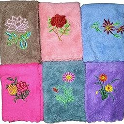 Soft Fluffy Embroidery Handkerchiefs for Feeling Royal, Cute Handkerchiefs for Gift, Women Handkerchief, Pack of 12 pcs-image-13