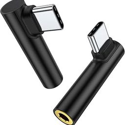One Plus Type C to 3.5mm Audio Adapter USB C to Headphone Adapter (2 Pack) Audio Jack to USB C Compatible with Samsung Galaxy S20-S23 S23+Ultra Note 20 10 S10 S9 Plus,Pixel 4 3 2 XL,iPad Pro,MacBook-image-71