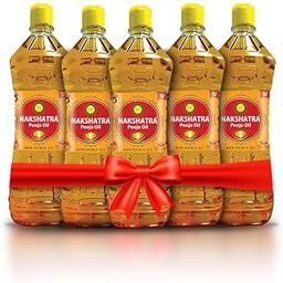 Nakshatra Oil Pet 1L, Set of 5 | Divine |Rejuvinating Fragrance | prosperity |Quality - Total 5L-image-25