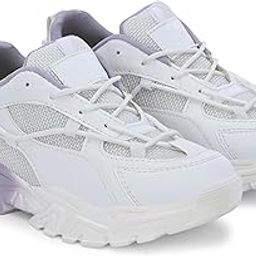 Women’s Chunky Sneakers | Stylish Casual Lace-Up Sports Shoes for Walking, Running-image-35