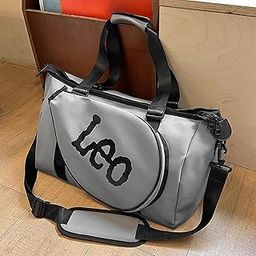 Merishopp Badminton Bag Sports Handbag with Adjustable Shoulder Strap Large Tennis Bag Gray-image-35
