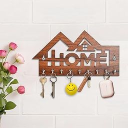 Rousrie Premium Key Holder for Home Decor Stylish | Wooden Keychain Holder | Key Hangers for Wall Cute Aesthetic Design-15