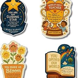 regalo casila Fridge Magnet for Teachers Appreciation Gift Set Thank You Magnet for Teachers Day Suitable for Kids Adults Students Mentors Home Office Classroom Decor-image-32