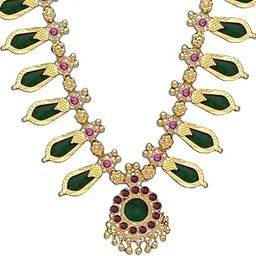 One Gram Gold Plated Nagapadam Necklace from Kollam Supreme-29