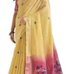 Premium Soft Muga Cotton Saree with Vibrant Resham Weaving & Traditional Pichwai Elegance-image-20