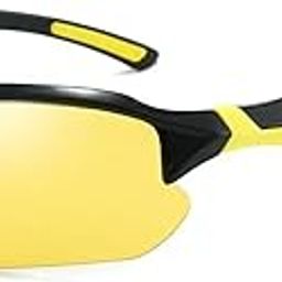 Wraparound Polarized Rimless Sports Sunglasses for Cricket Cycling Riding Driving Lightweight UV Protected Goggles for Men Women Half Frame Anti Glare Stylish Mirrored Goggles-image-0