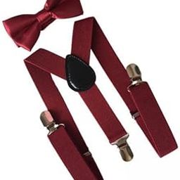 MERISHOPP® 5xMens Suspenders with Bow Tie Y Back Braces for Formal Wear Dark Red|Clothing Shoes & Accessories | Mens Accessories | Suspenders Braces-picture-16