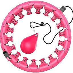 DVVSHOPEE Smart Weighted Hula Hoop for Adults Weight Loss, Cardio Training Smart Weighted Hula Hoop Weight Loss 24 Detachable Knots Fitnes & Massages (Pack of 1) Multicolour-picture-16