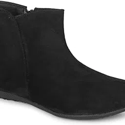 Commander Shoes Ankle Zipper Boots for Girls and Women (41, Black,834)-picture-28