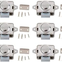 The Style Sutra 6x Heavy-duty Push Button Lock RV Boat Drawer Cupboard Home Cabinet Sliver|Motors | Parts & Accessories | RV, Trailer & Camper Parts |6 Pieces Push on Lock Latchs-14