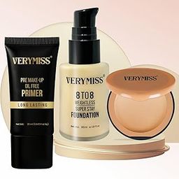 Verymiss Premium Makeup Kit For Women & Girls I Primer + Foundatin + Compact Powder I Gift Set I Vegan (Pack of 3) (Combo 1)-picture-53