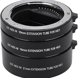 Ubervia Auto Focus Macro Extension Tube Set, 10mm+16mm+21mm Auto Focus Macro Extension Tube Adapter Ring, Metal Auto Focusing Macro Extension Lens Adapter Tube for Sony: E Mount Lens-image-66