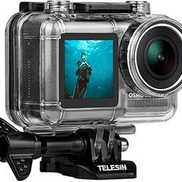 TELESIN Waterproof Case for DJI OSMO Action Camera, 200FT/61M Diving Waterproof Housing Case Transparent Acrylic Shell Cover for DJI Osmo Action Sport Camera-25