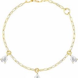 Fashion Anklet With Solitaire Crystal Diamonds Painjan Payal Leg Chain Foot Jewellery For Women and Girls-image-55