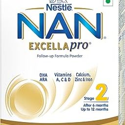 EXCELLAPRO Nan Stage 2 Follow-Up Formula Milk Powder For Babies (After 6 Months), With Dha-Ara, 400g Bag-In-Box Pack, Infant-2