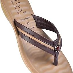 Women's Synthetic Leather Soft Padded Sandals | Lightweight Chappal | Orthopedic Footwear | Dailywear Slippers | Casual Sandals for Ladies-image-83