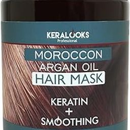 keralooks professional Moroccon Argan Hair Mask For Smoothing Plus Keratin For All Types Hair (1000Ml),1 Count-32