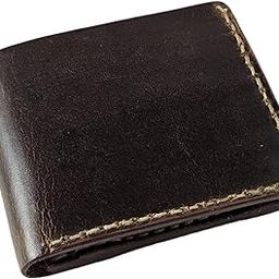 Men’s Leather Wallet with Coin Pocket – Handmade Full Grain Dark Brown Bifold, Slim, Hand Stitched, Vintage Unbranded Gift (3 Card Slots & Coin Pocket)-picture-18