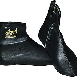 Azad Leather Socks Unisex Black Winter Socks Zipper Soft Halaal Leather Socks/Slippers Sportswear Athletic Leather Socks Moisturizing Socks (11-45UK)-image-27