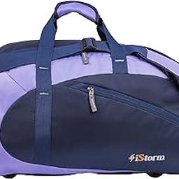 Jet Travel Duffel Navy-Blue & LT Blue Polyester Bag-image-65