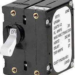Paneltronics 'A' Frame Magnetic Circuit Breaker - 15 Amps - Double Pole-image-50