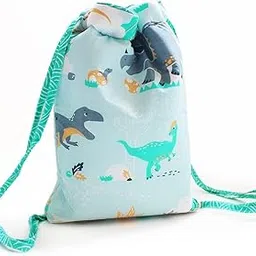 silverlinen Drawstring Bag/Backpack with Waterproof Lining for Kids for Boys and Girls-picture-7