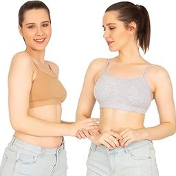 Sports Premium Dual Layered Bra for Girls and Women (Combo Pack of 02)-image-67