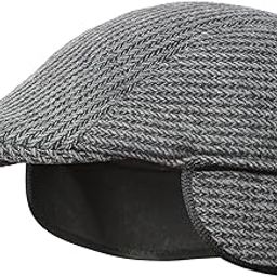 Men's Striped Woolen Golf Cap with Earflap (Pack of 1) eg-09-image-62