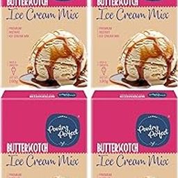 Pantry Perfect Butterscotch Ice Cream Mix - Pack of 4 (Each 100g) I Quick, Easy and Delicious Summer Treat Ready Mix, No Preservatives, No Hassle I Rich & Smooth I Easy to Prepare-image-18