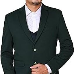 Formal Beige Blazer for Men, Single Breasted, 100% Cotton-image-4