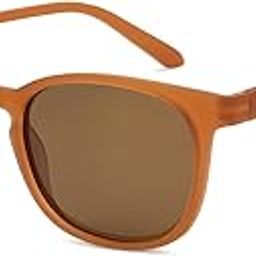 Polarized & 100% UV Protected Stylish Sunglasses | Mocha Brown Full Rim Square | As Seen On Shark Tank | Peyush Bansal Glasses | For Men & Women | Medium | VC S15999-11
