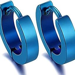 Hoop Bali 316L Stainless Steel Earrings for Men and Boys | Fashion Non Piercing Earrings for Men | Stainless Steel Earrings for Boys-image-100