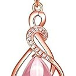 Rose Gold Crystal Stylish Pendant Necklace for Women (9581np)-image-59