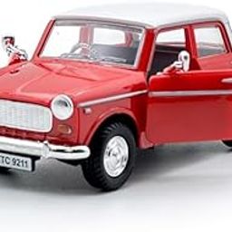 Amisha Gift Gallery Car Toy for Kids Queens 70 Toy Model Fiat Openable Doors Pull Back Action Collectible Model for Kids Car Model Gift Toys for Kid Vehicle, Mini Cars Colors as Per Availability Red-15