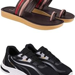 Extra Soft Classic Casual wear with Flexibility Technology Flat Combo for Women's/Girl's(6143+2021)()-image-30